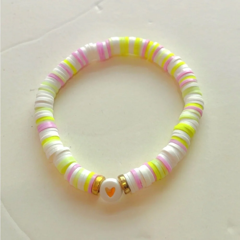 3-pack: Colorful Clay Beaded Bracelets Set